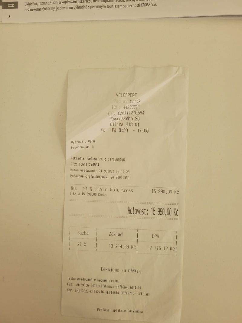 Prodám dětské horské kolo kross