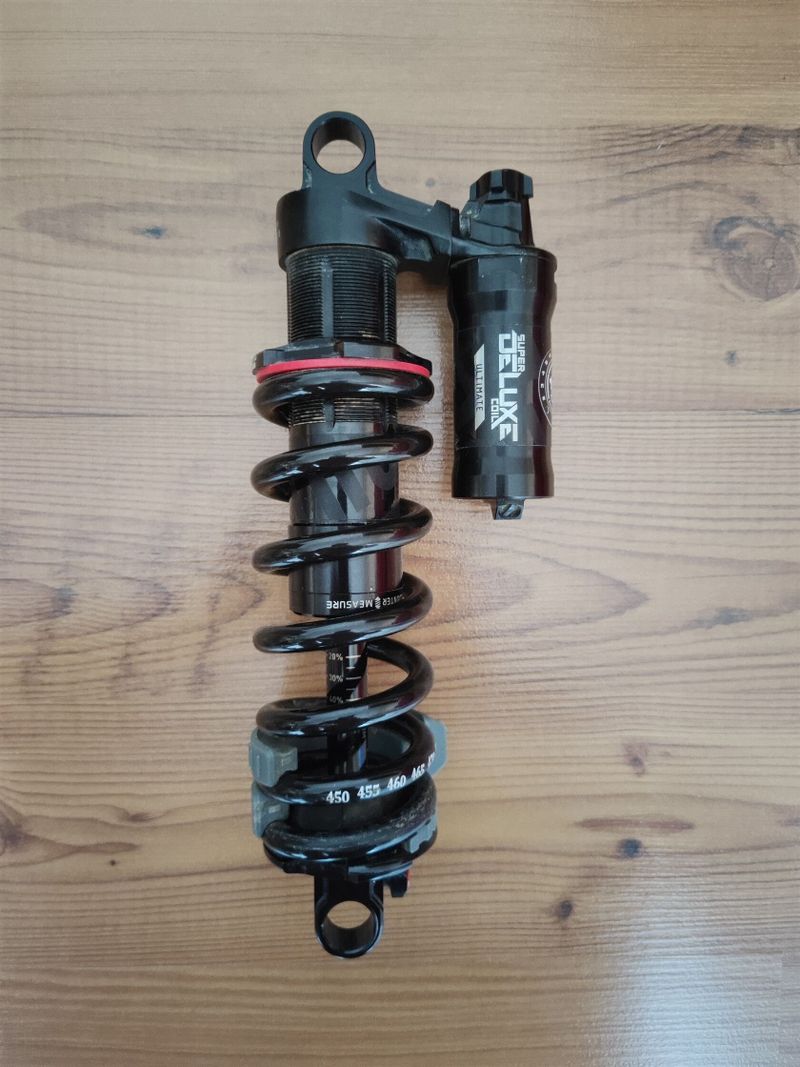 Rock Shox super Deluxe coil ultimate 230x65 + pružina Sprindex 450-500 lb. nastavitelná 