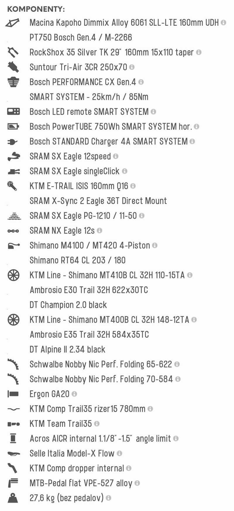 Nový KTM Macina Kapoho 7973 Bosch 750wh
