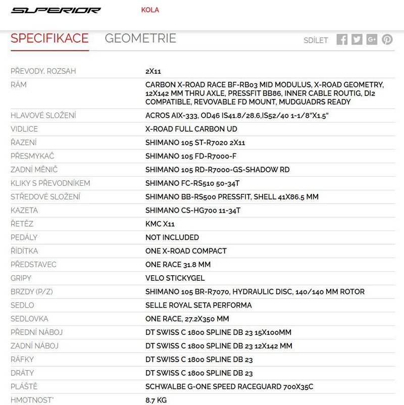 SUPERIOR X-ROAD TEAM COMP (vel.L - 56cm)