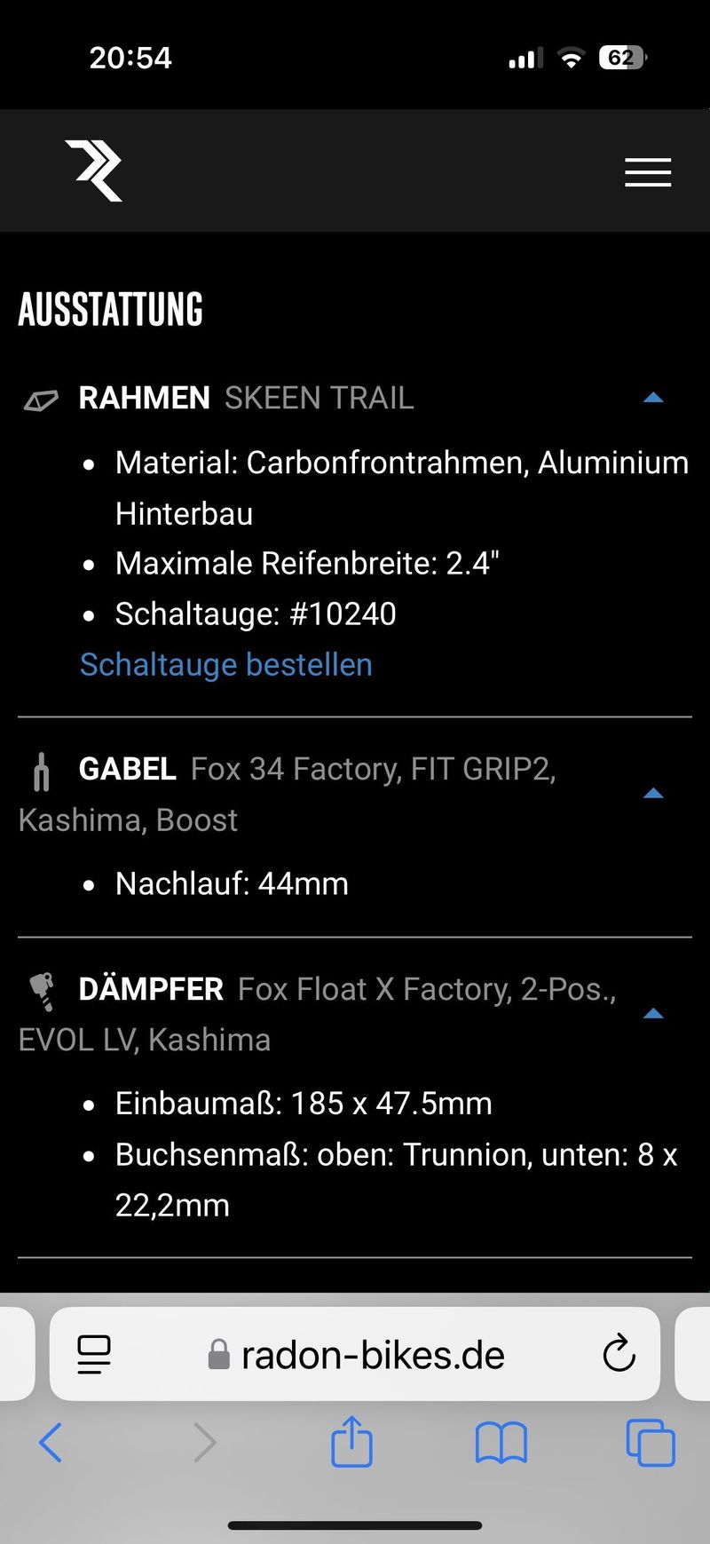 Radon Skeen Trail 10.0 HD