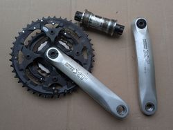 kliky Shimano Deore XT FC-M751 + osa 