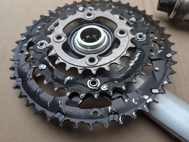 kliky Shimano Deore XT FC-M751 + osa 