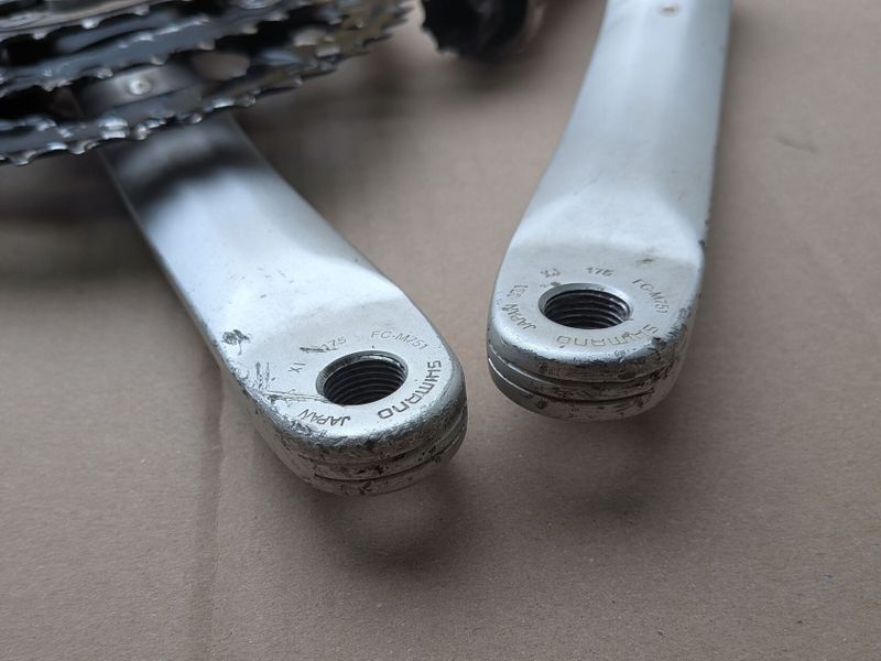 kliky Shimano Deore XT FC-M751 + osa 
