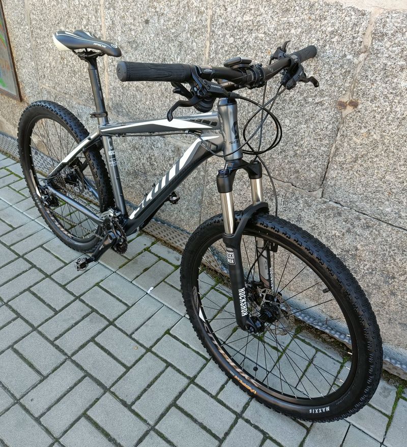 SCOTT DEORE+XT 2x10/ROCKSHOX AIR+ zamykání ze řídítek VEL.M 18"