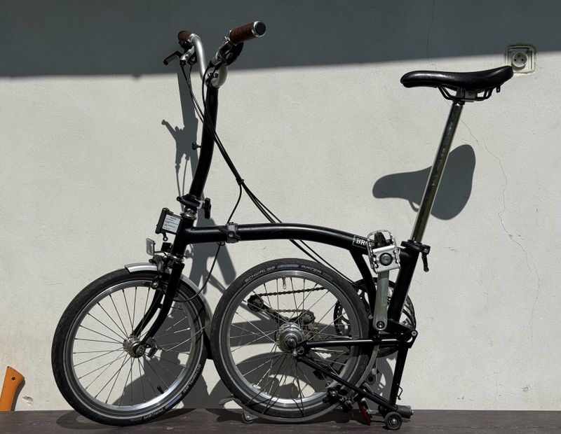 PRODÁNO Brompton M6L (black) + přední nosič (2018) 