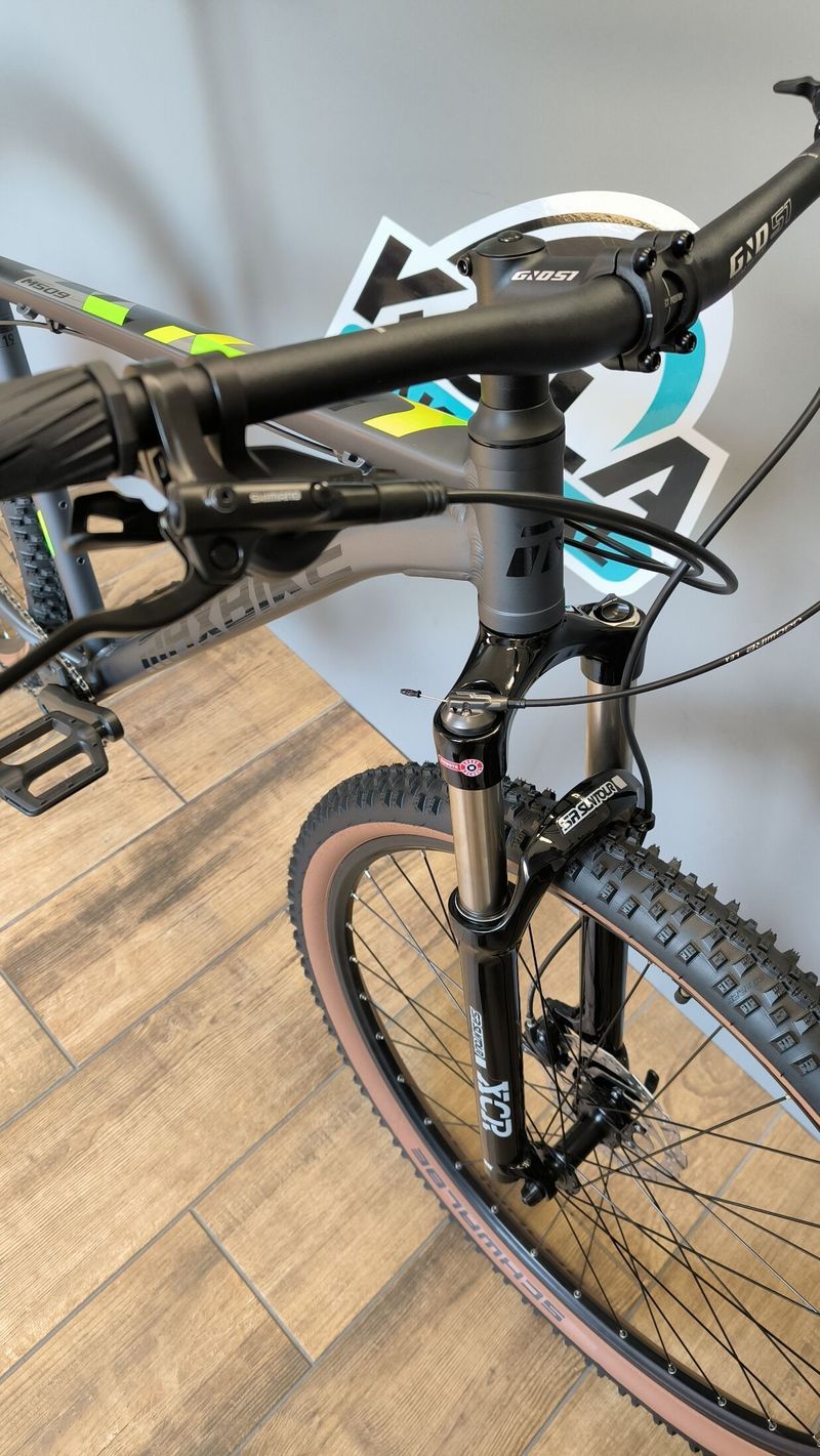 Maxbike Eleven 29 1x11 2024 šedý mat+zelená L