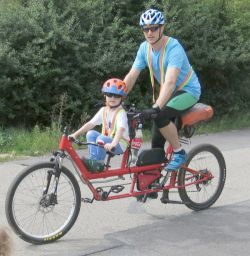Elektrokolo dvojkolo = Tandem pro dospělého s dítětem | MTB expediční