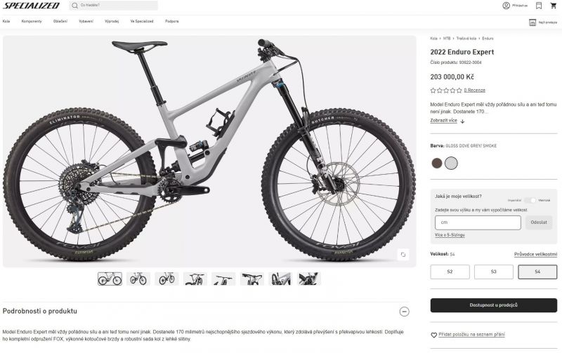 Specialized Enduro S4 *V ZÁRUCE* jako vel.L
