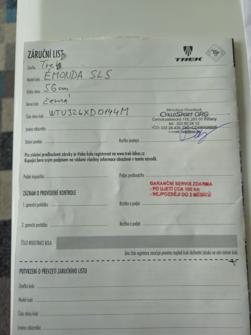 Prodám Trek Emonda