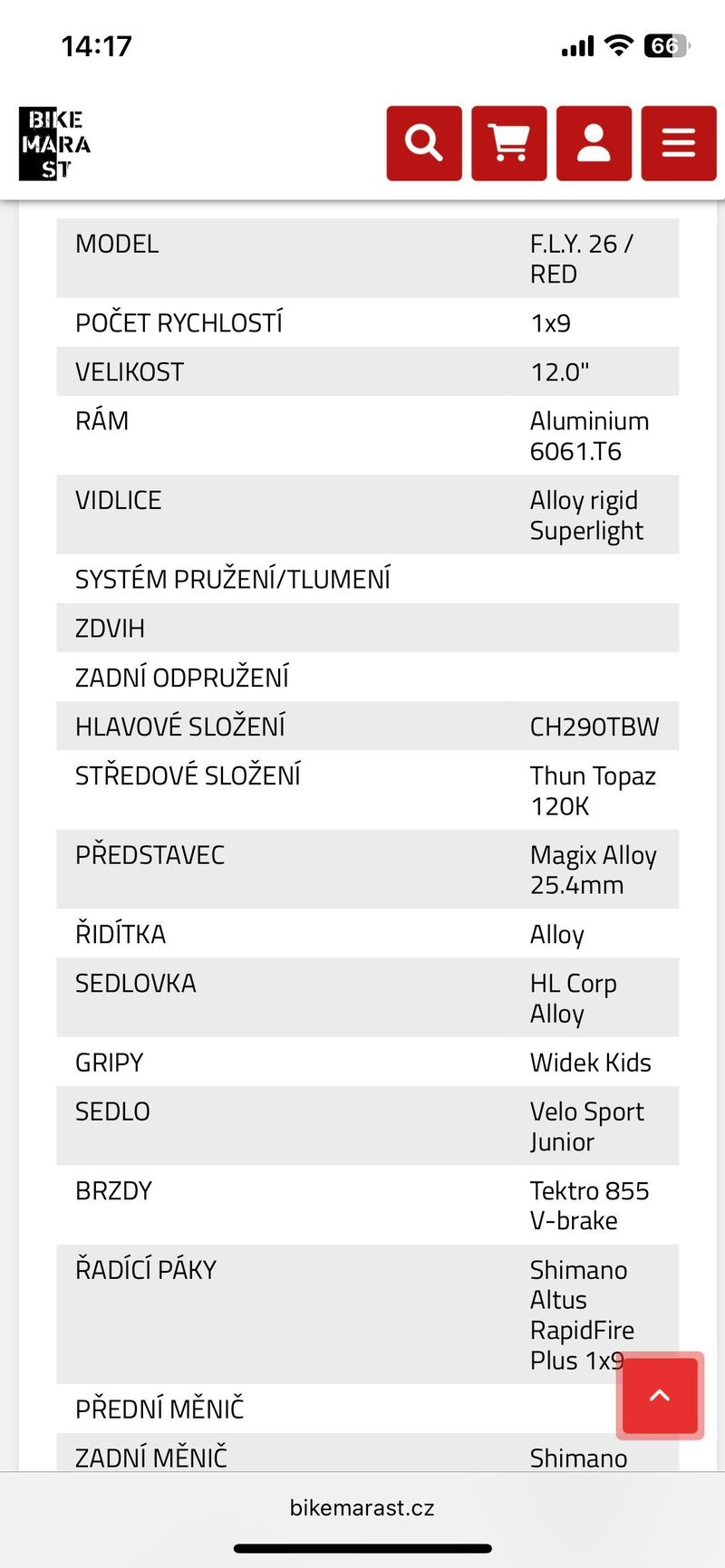 Velmi lehké SUPERIOR F.L.Y 26