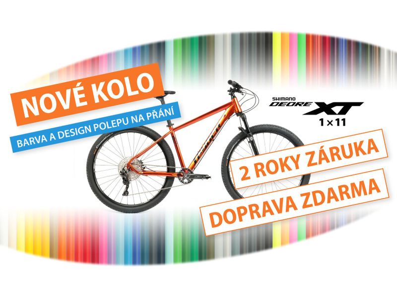 Nové kolo MTB 29" Spyder Conad SHIMANO XT 1x11 ve vel. XS, S, M a L - barva na přání