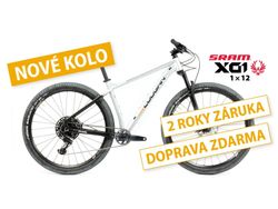 Nové kolo MTB 29" Lee Cougan Revenge SRAM X01 Eagle 1x12 stříbrno-černé matné - vel. XS, S, M a L