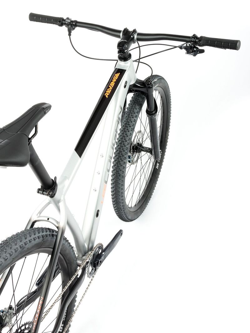 Nové kolo MTB 29" Lee Cougan Revenge SRAM X01 Eagle 1x12 stříbrno-černé matné - vel. XS, S, M a L