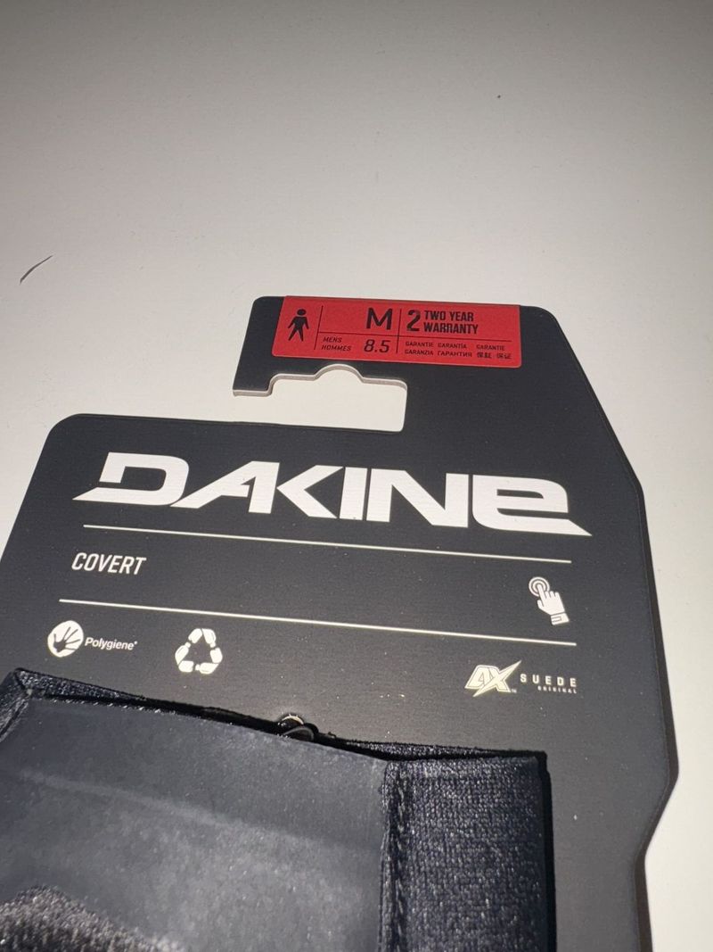 Dakine COVERT rukavice pánské, černá barva, velikost M, 3 páry rukavic k prodeji