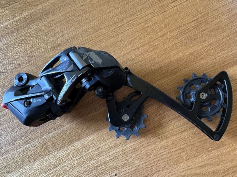Přehazovačka SRAM XX1 AXS - nové ramínko Garbaruk, plně funkční, bez baterky