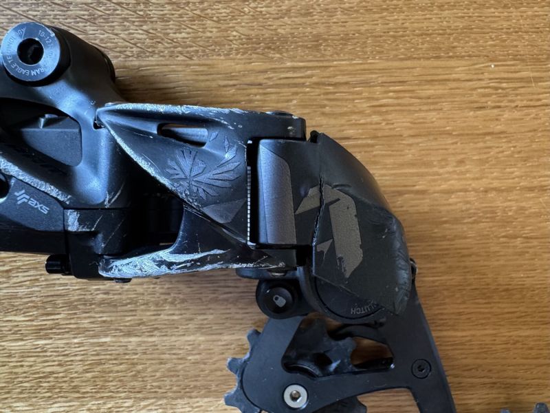 Přehazovačka SRAM XX1 AXS - nové ramínko Garbaruk, plně funkční, bez baterky