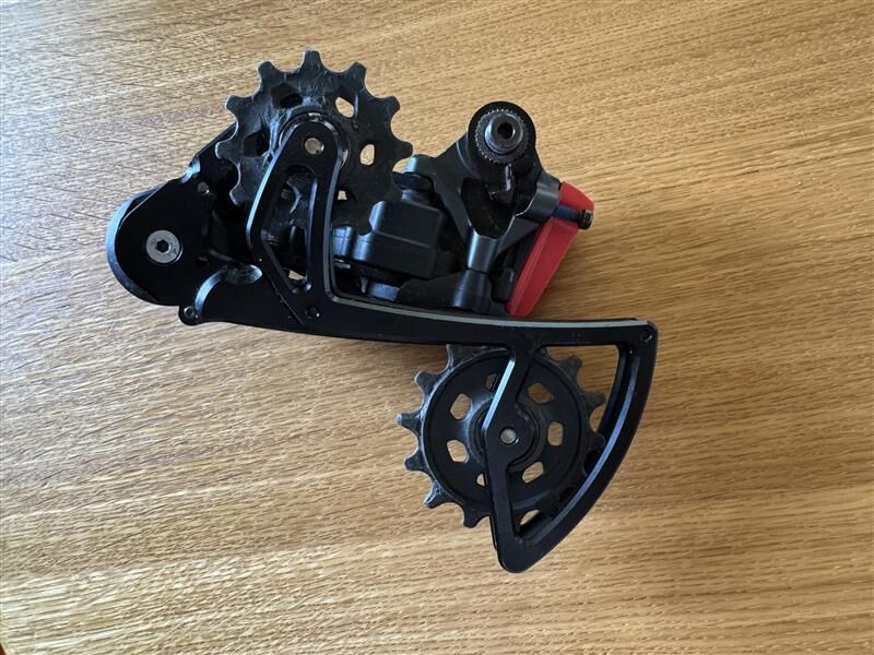 Přehazovačka SRAM XX1 AXS - nové ramínko Garbaruk, plně funkční, bez baterky