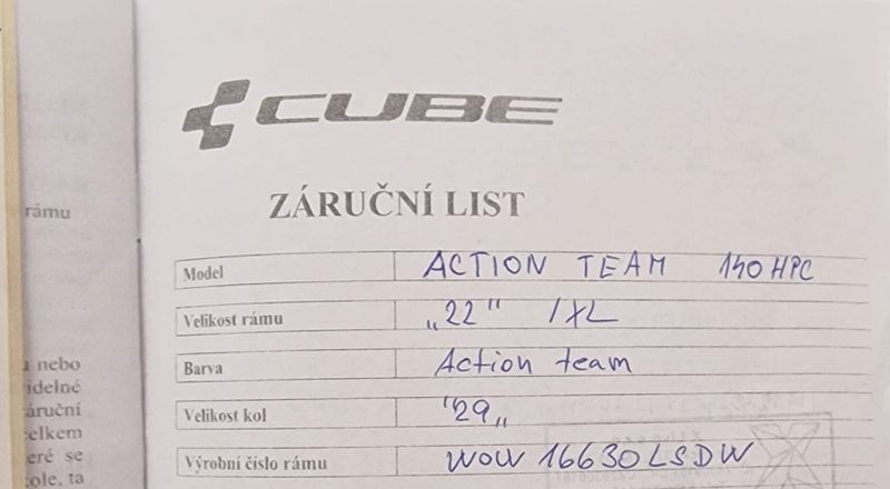 Elektrokolo Cube Stereo Hybrid 140 HPC Actionteam 750