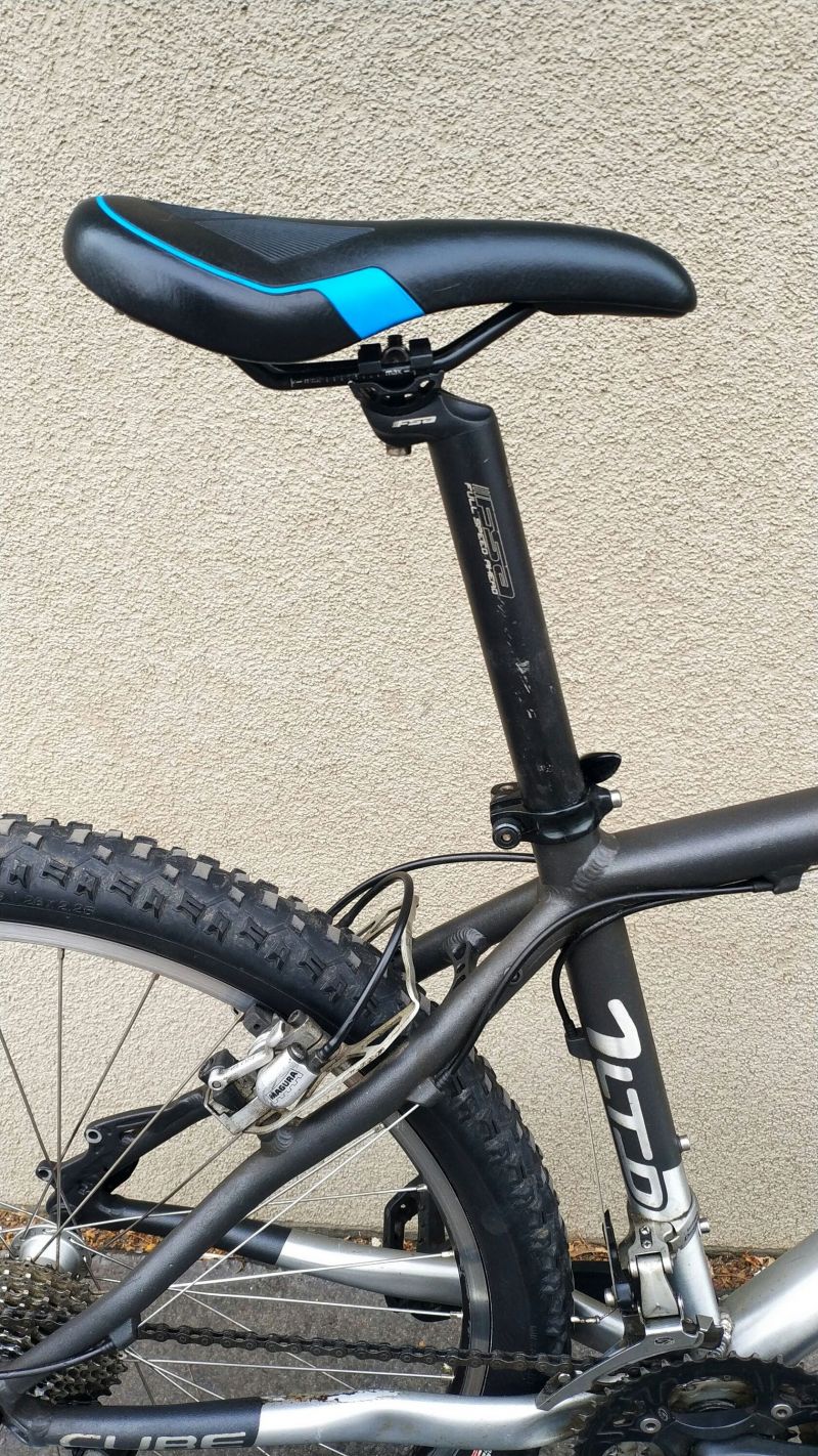 Horské kolo Cube LTD1. Kvalitní hliníkový rám, velikost 16,5". Vidlice Manitou Axel 100 Comp