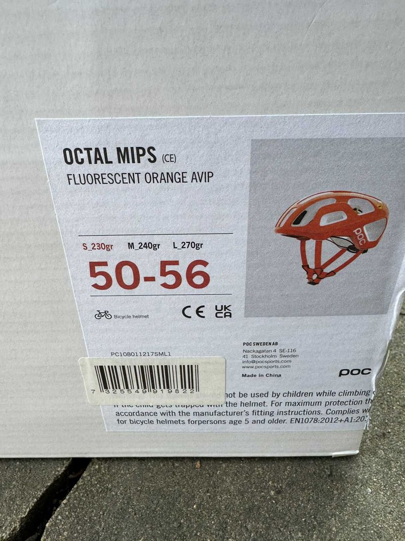 POC Octal MIPS Orange AVIP S nová, nepoužitá