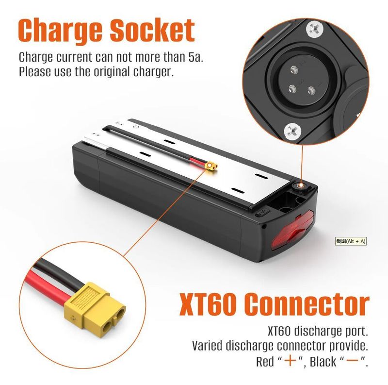Nový 36V36Ah Baterie pro elektrokolo na zadní nosič LG21700 Buňka třídy A BMS 25A Charger 4A
