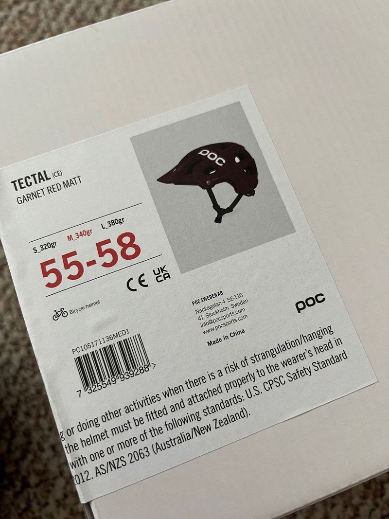 Nová helma POC Tectal, vel. 55-58 cm
