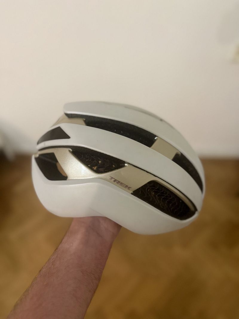 Přilba TREK Circuit WaveCel – Crystal White/Supernova (velikost L)