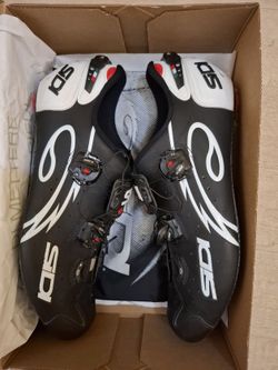 SIDI Wire Carbon Vernice : mat Black/White