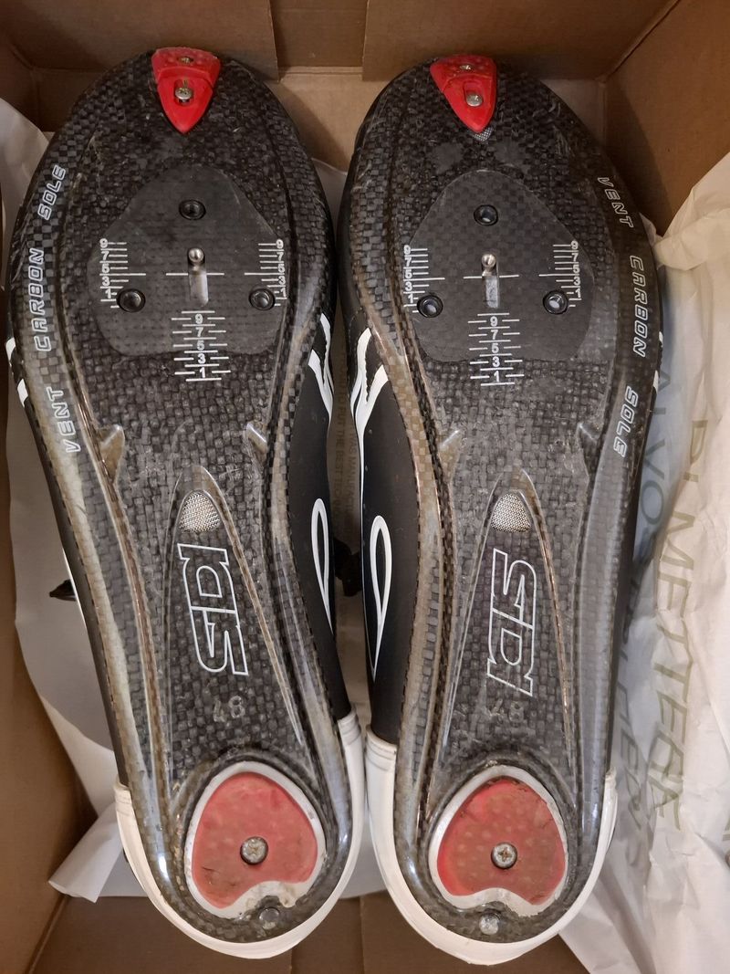 SIDI Wire Carbon Vernice : mat Black/White
