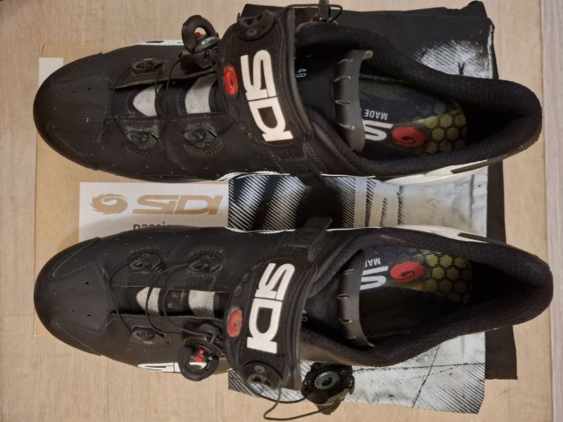 SIDI Wire Carbon Vernice : mat Black/White