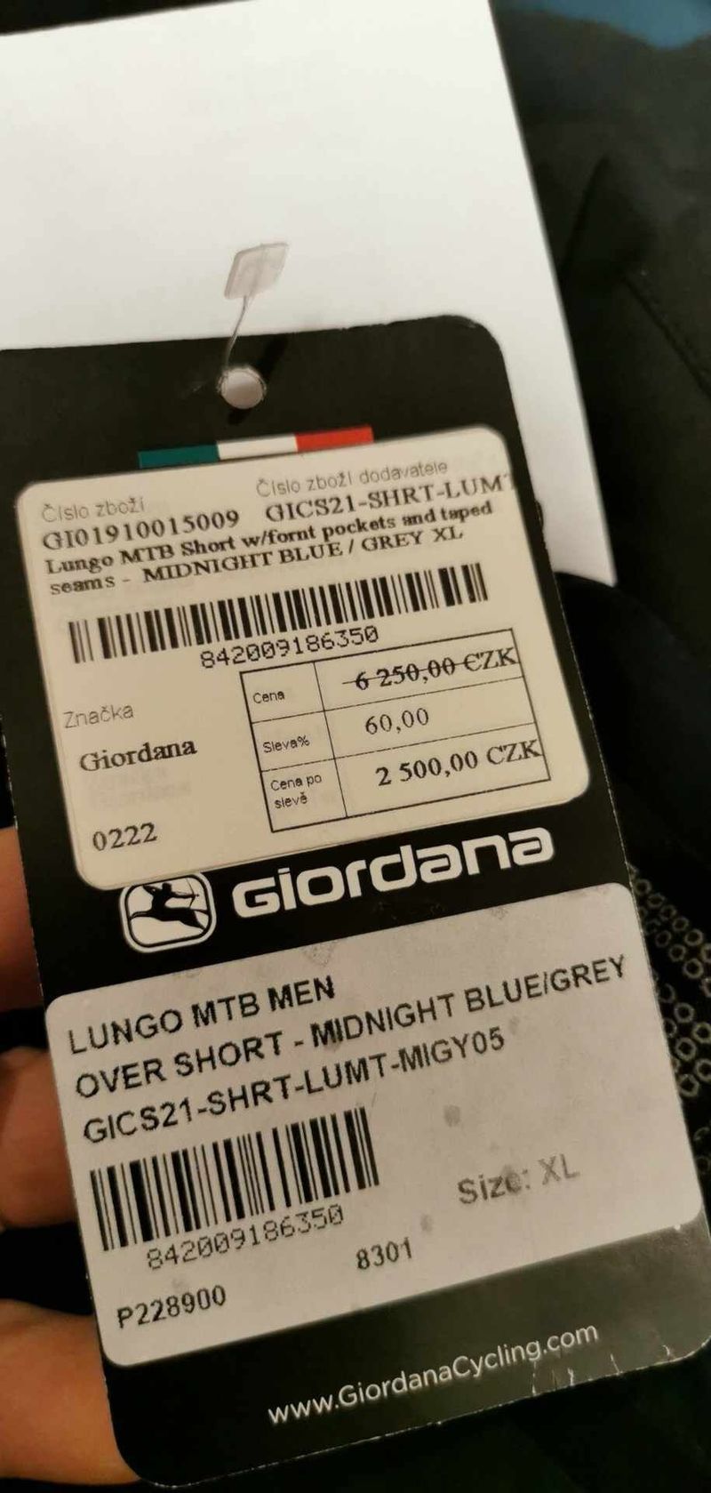 Pánské cyklistické kraťasy XL