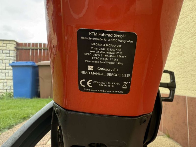 KTM Macina Chacana 792 2024 Nové kolo zakoupené 23.4.2025