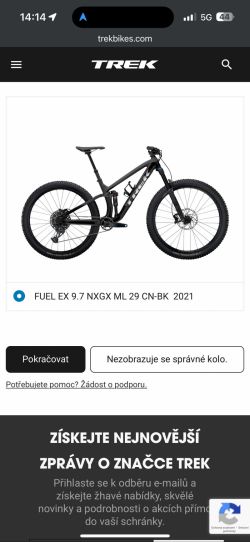 TREK Fuel EX 9.7 GX 29” (2021) – perfektní stav, špičková výbava Prodám nebo vyměním z
