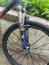 Starší závodní speciál MTB GIANT MXM team, vel.17.5, Shimano 3x9, FOX Float 80RL vzduch, Mavic kola