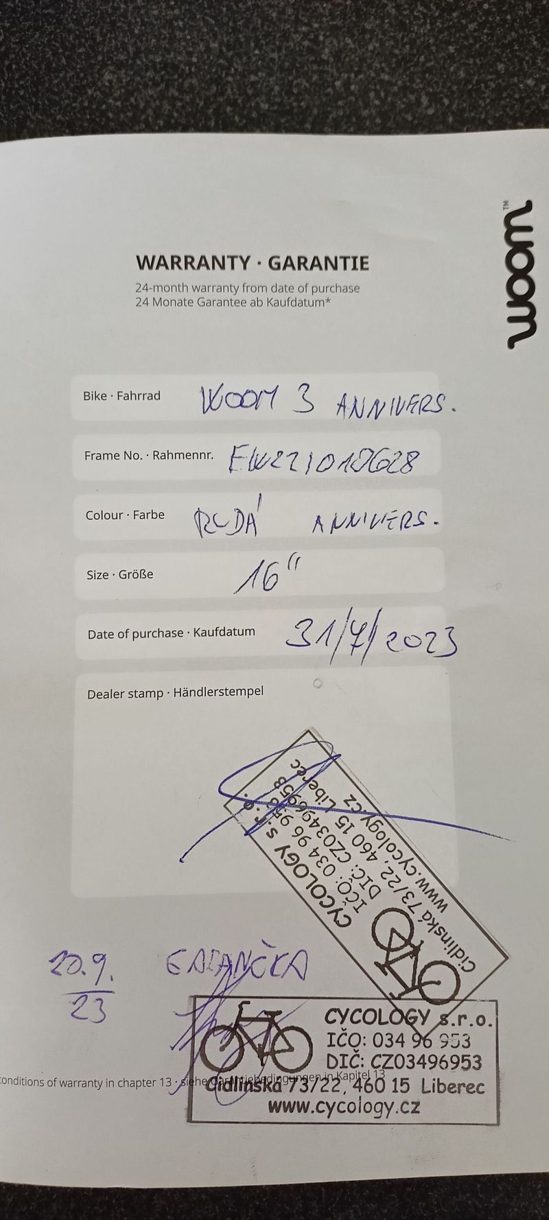 Dětské kolo Woom original 3 (16'') - výborný stav