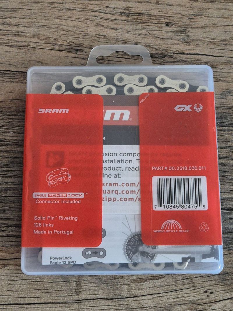Řetěz Sram PC GX Eagle, 12s, 126 článků, PowerLock