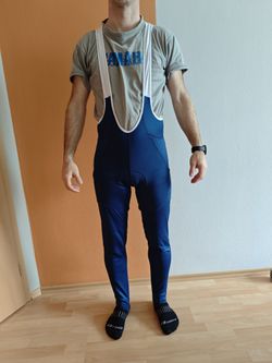 Zateplené cyklistické kalhoty s vložkou