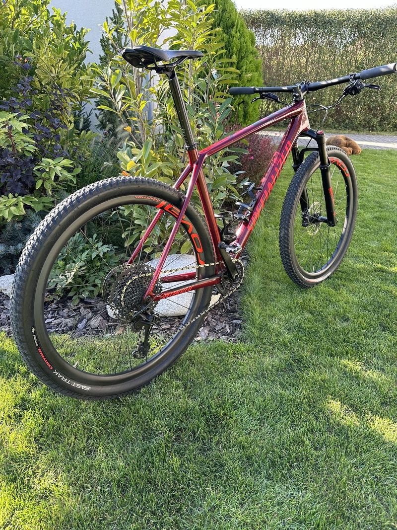Horské kolo Specialized Epic HT Expert Carbon - gloss metallic crimson/rocket red