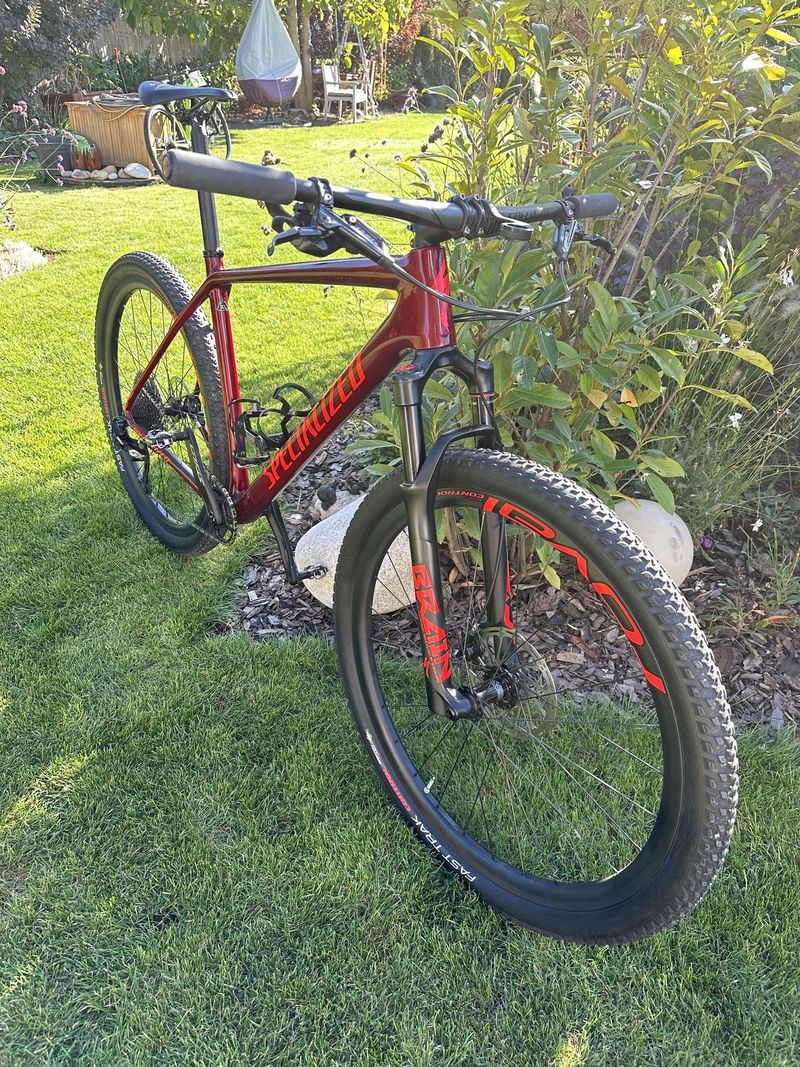 Horské kolo Specialized Epic HT Expert Carbon - gloss metallic crimson/rocket red