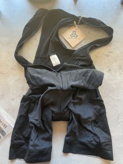 Black Cargo Cycling Bib Shorts - SMALL