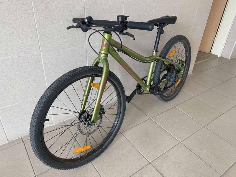 Lehké dětské kolo Amulet 24 Youngster, olive metalic/dark brown shiny, 2022