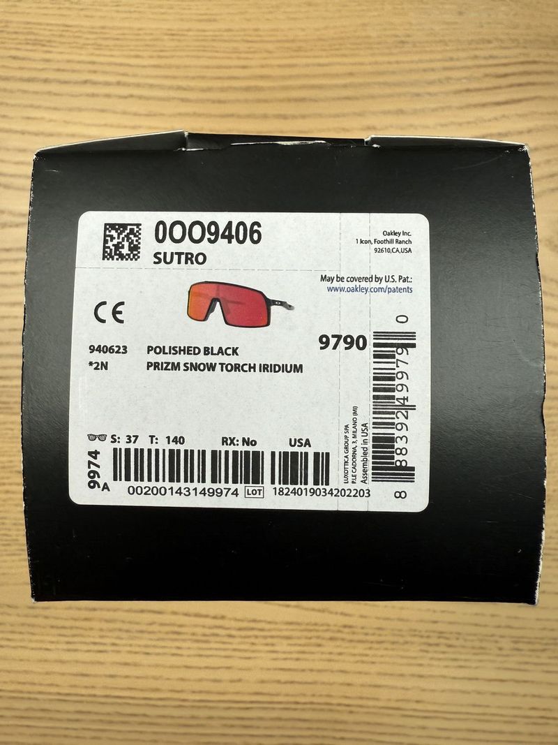 Oakley Sutro Prizm Snow Torch/ Polished Black OO9406-2337