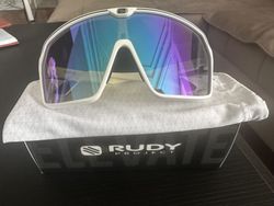 Sluneční brýle Rudy Project Spinshield white matte/racing green