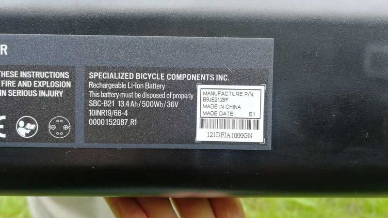Baterie Specialized Turbo Levo M3-500Wh