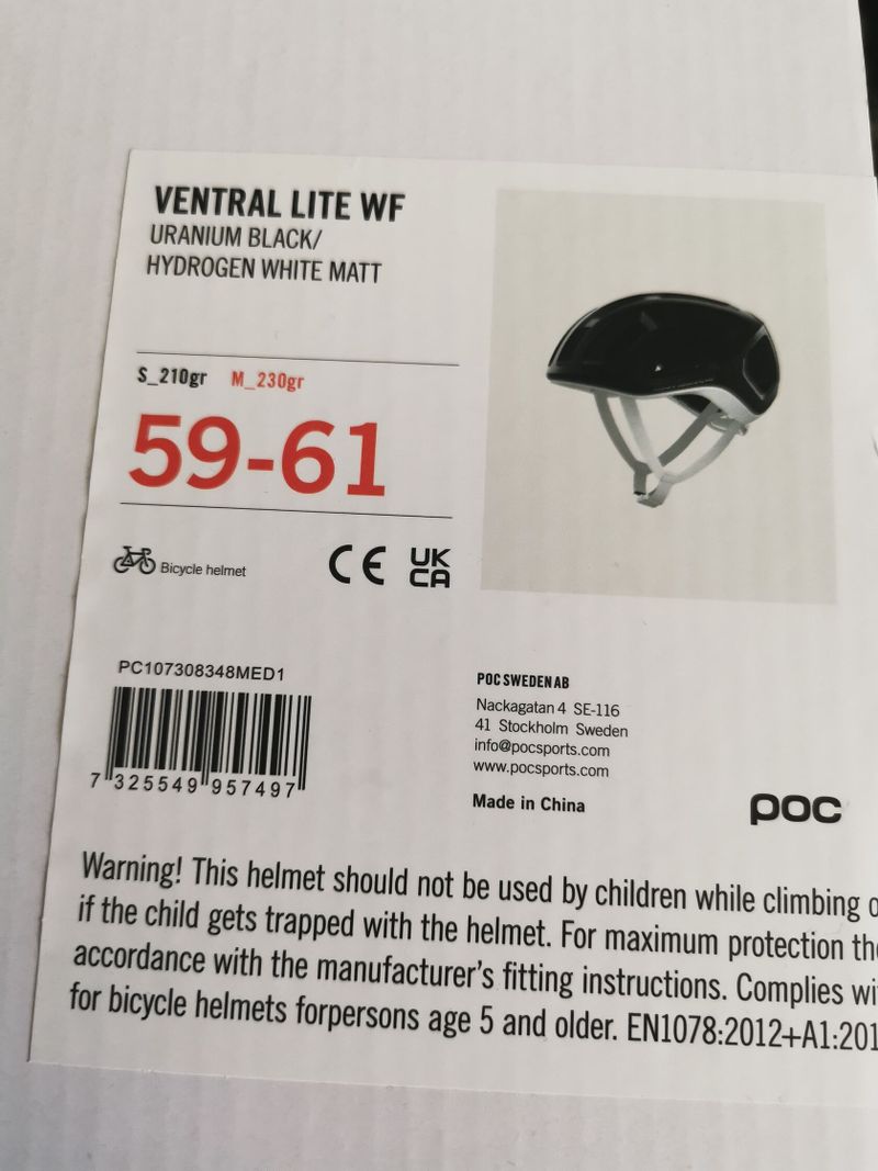 POC Ventral Lite WF, velikost M (59-61)