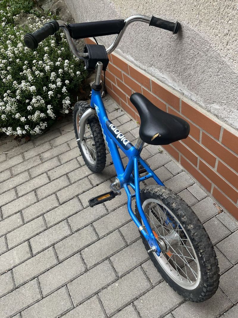 Dětské Kolo pidapi 16 +oddělávací postraní kolečka