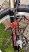 Modro-stříbrná MERIDA BIG AIR Full Al 7005- MTB, XC, sjezd - 1.majitel, pěkný stav 