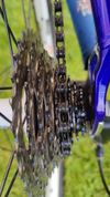 Modro-stříbrná MERIDA BIG AIR Full Al 7005- MTB, XC, sjezd - 1.majitel, pěkný stav 