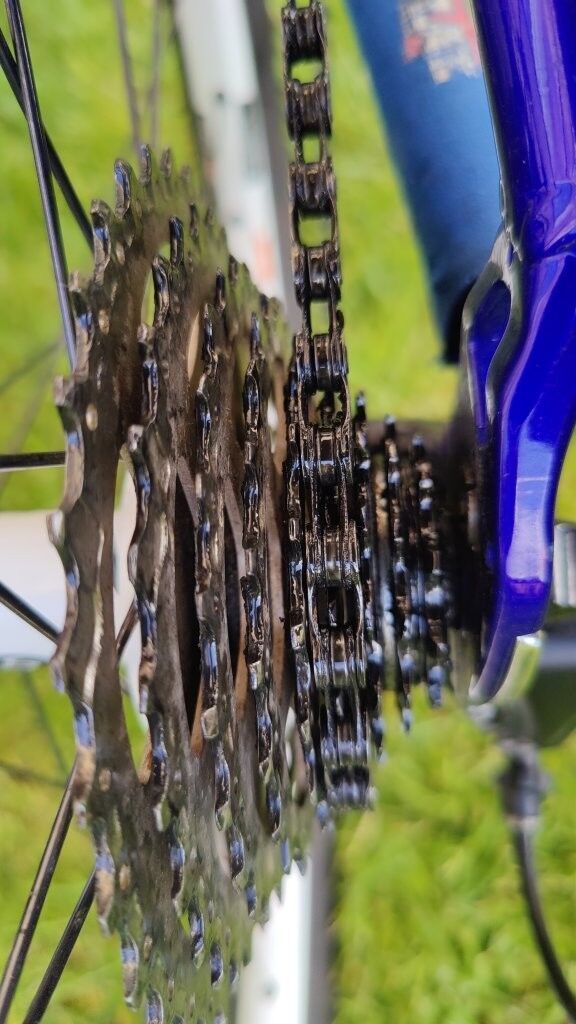 Modro-stříbrná MERIDA BIG AIR Full Al 7005- MTB, XC, sjezd - 1.majitel, pěkný stav 